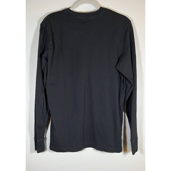 Life is Good black LS tshirt distressed snowman "stay cool" graphic Holiday sz M - Picture 2 of 6